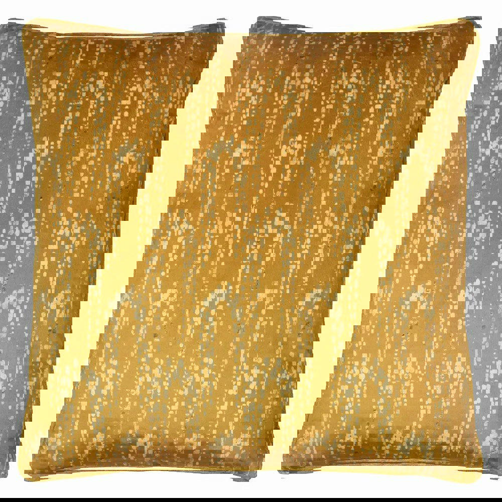 Furn Wisteria Velvet Square Cushion Cover - Gold