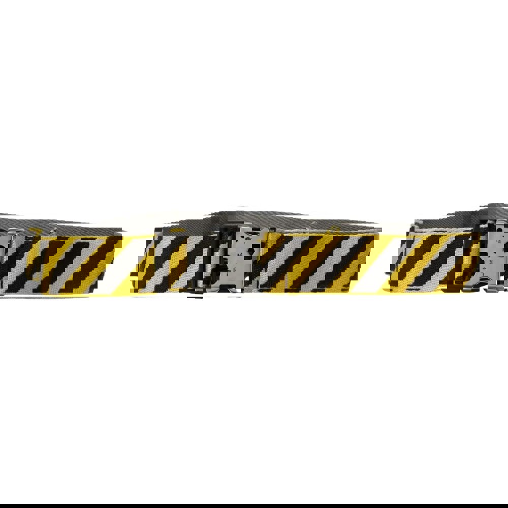 Off White Mens Meteor Tuc Stripe Belt - Yellow/Black