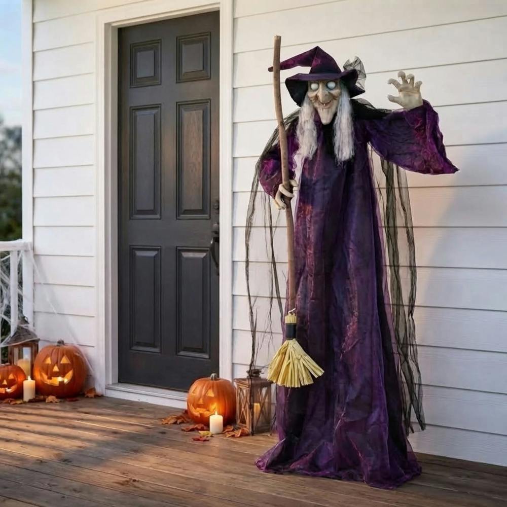 Garden Greatness Standing Animated LED Spooky Witch
