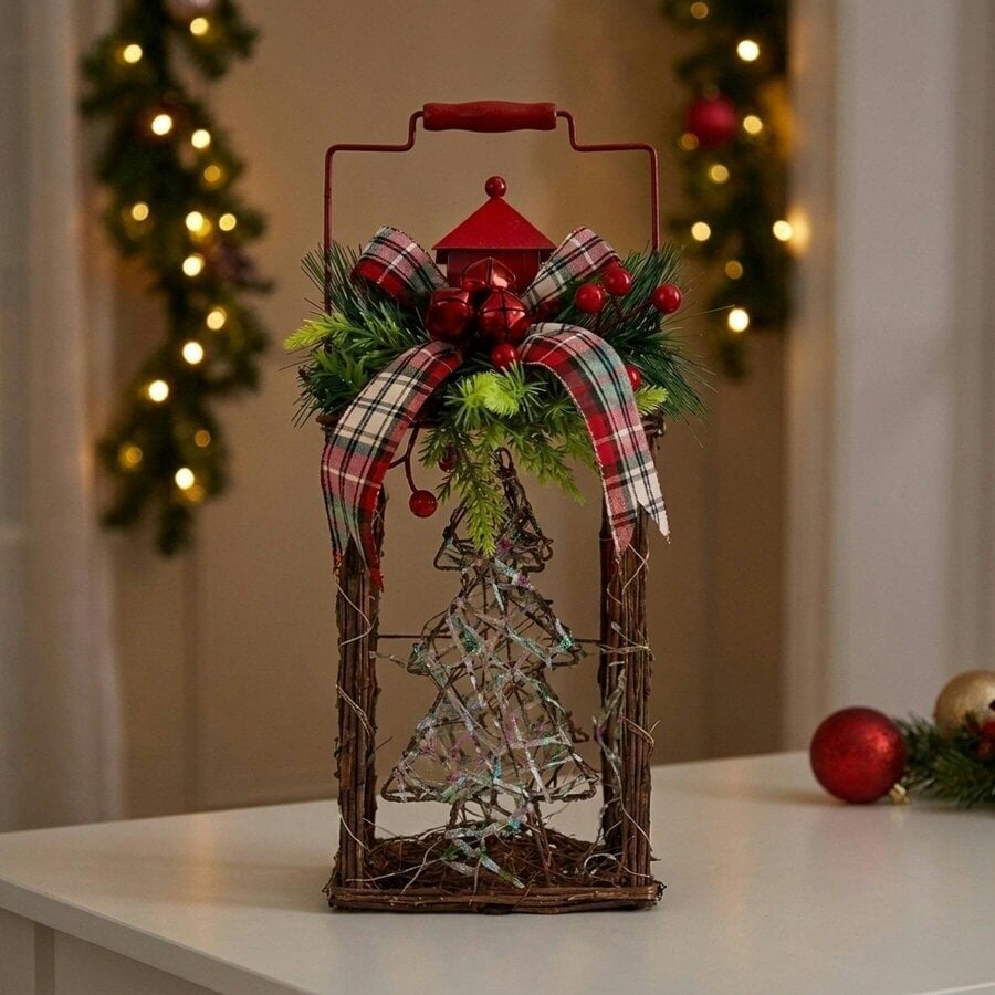 Garden Greatness Festive Honeycomb Light Up Lantern