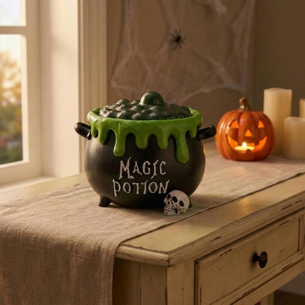 Garden Greatness Spooky Halloween LED Cauldron Ornament