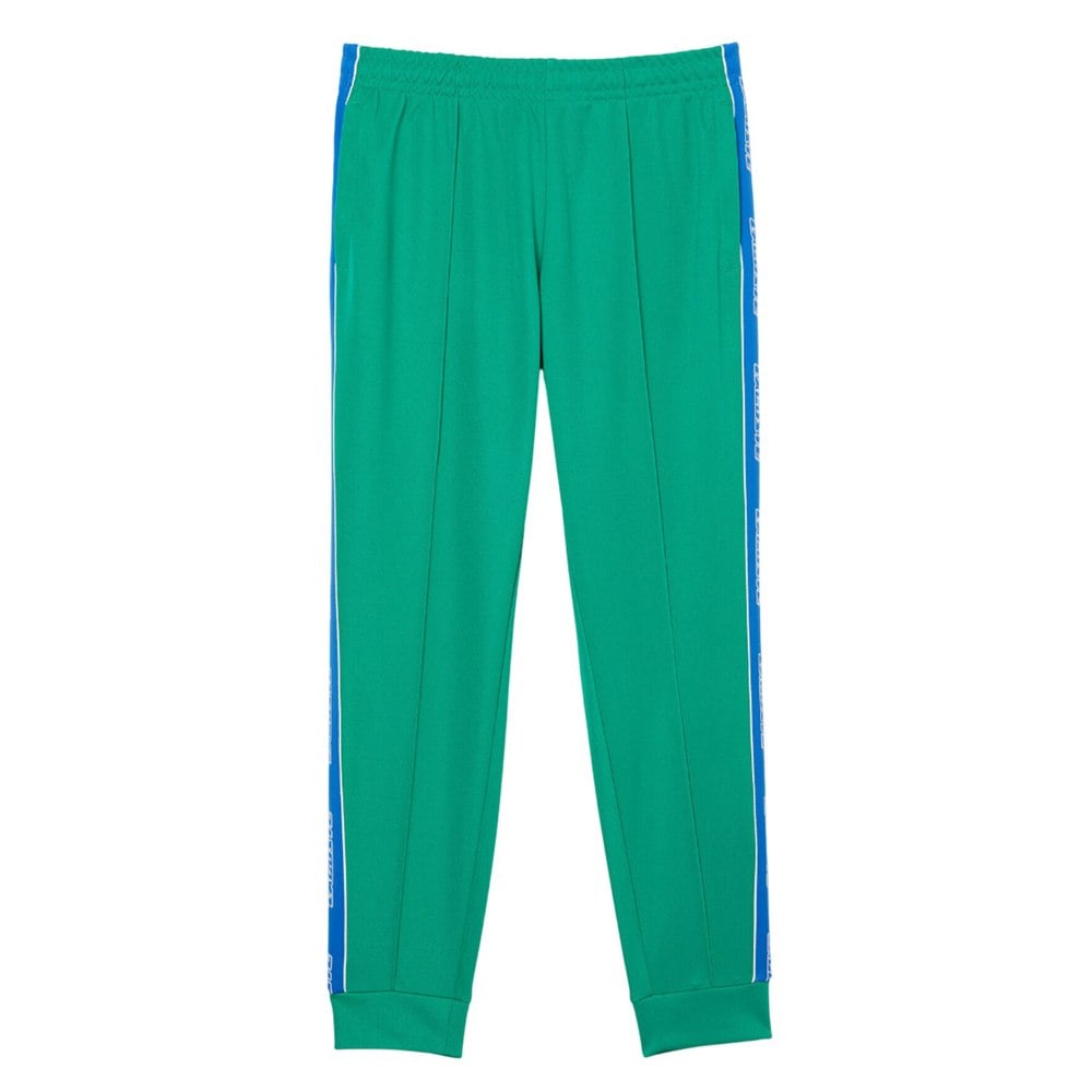 Lacoste Mens Heritage Contrast Branded Tape Jogging Bottoms - Green