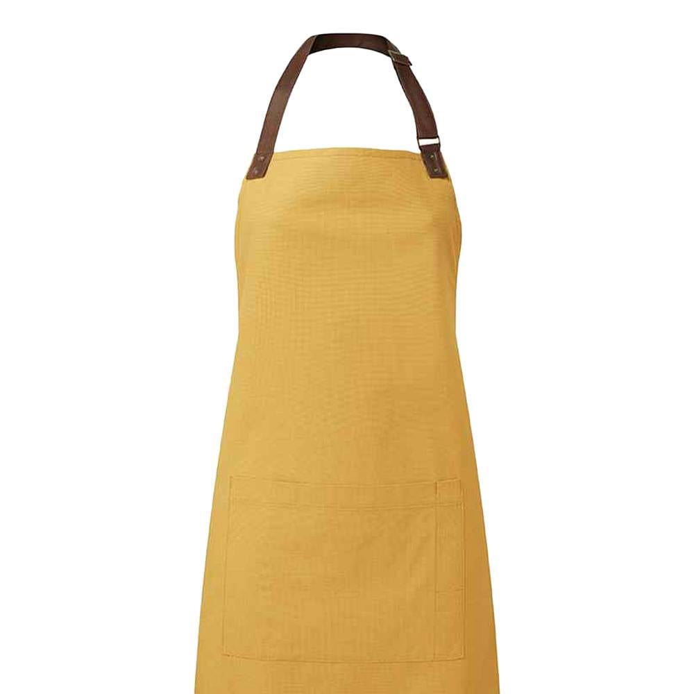 Premier Adults Unisex Annex Bib Apron - Mustard