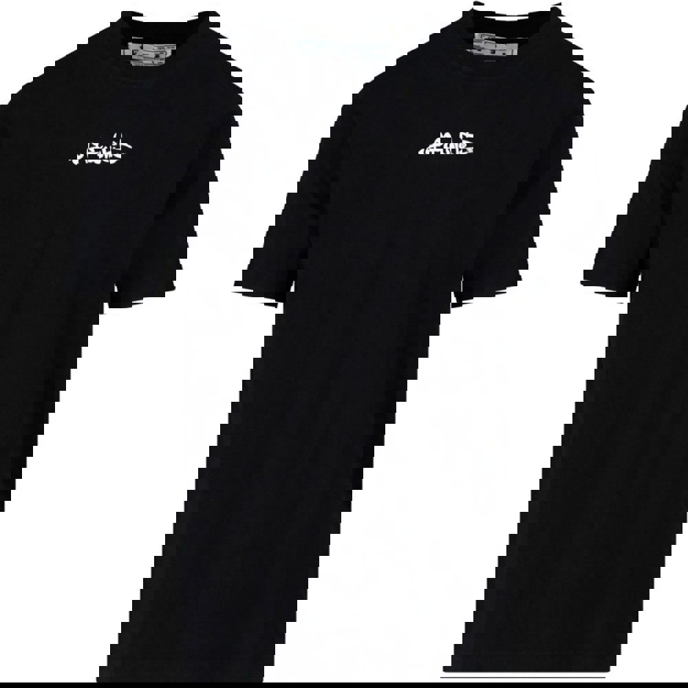 Off-White Script Logo Slim Fit T-Shirt - Black