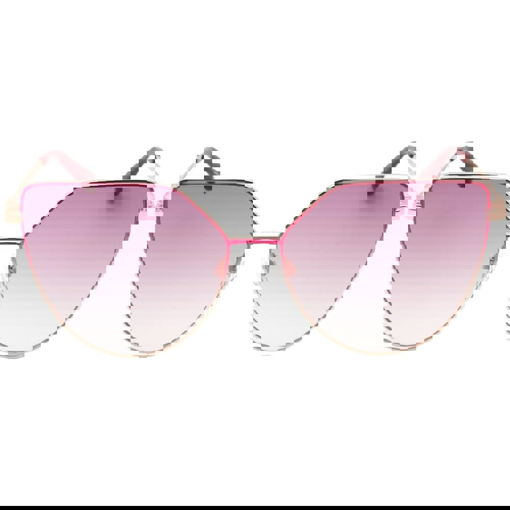Love Moschino Fuchsia Pink Lens Rose Gold Frame Sunglasses One Size