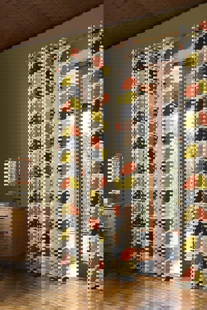 Orla Kiely Multi Stem Fully Lined Eyelet Curtains