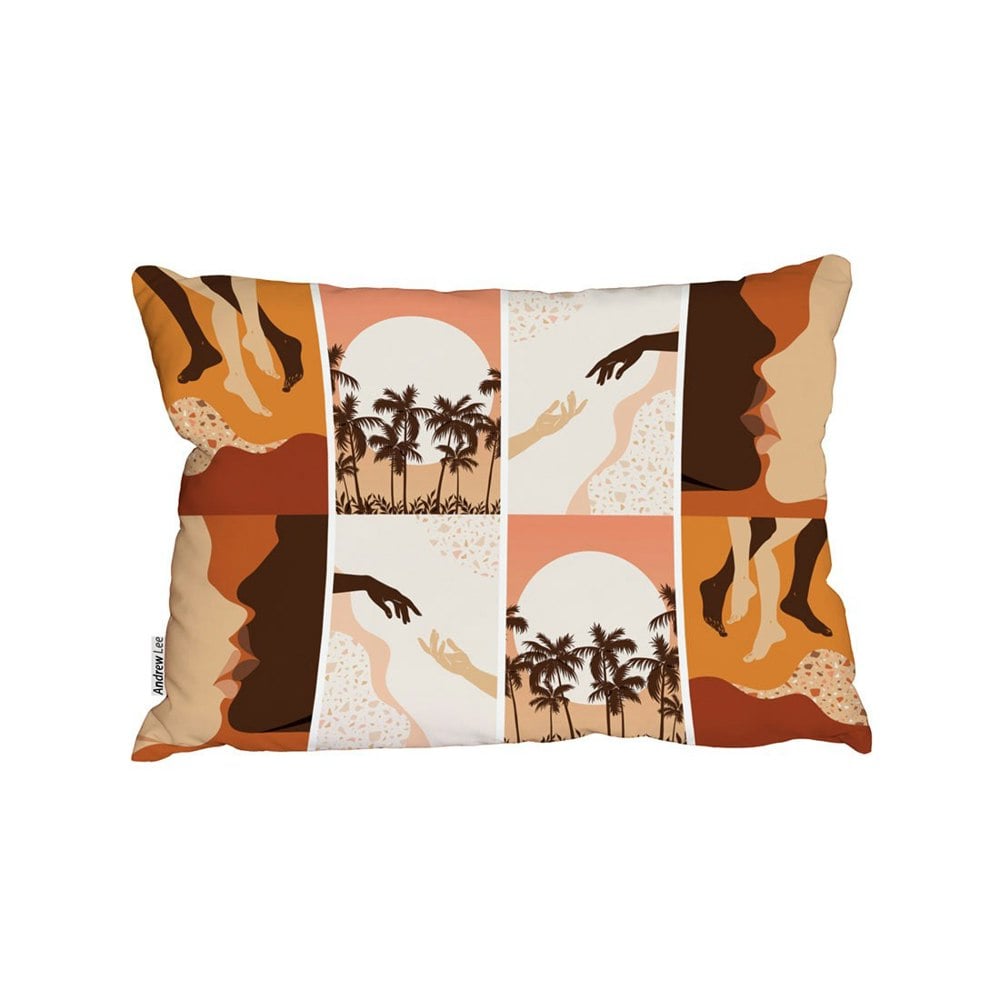 Benjamin Tate Design Paper Cut Male & Female, Abstract & Floral Collages, Landscape Scenes (Outdoor Cushion)
