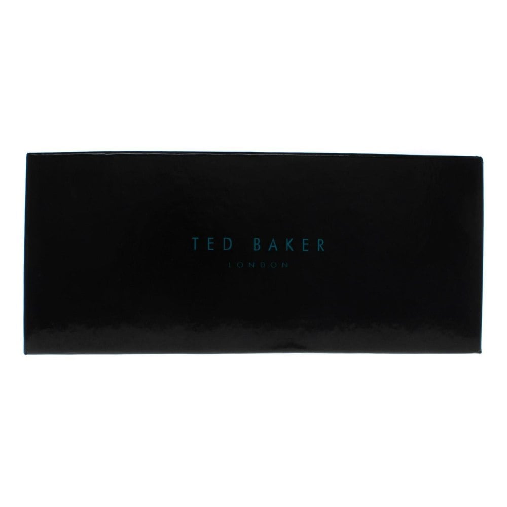 Ted Baker small black faux leather Glasses Case with cleaning cloth