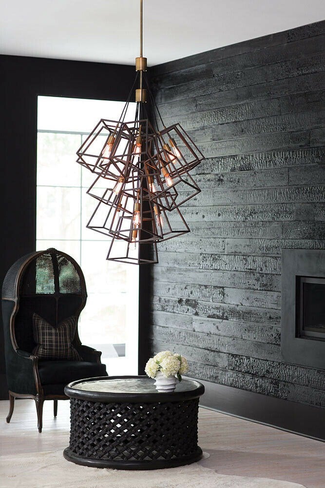 13 Bulb Chandelier Hanging Pendant LIght Bronze LED E27 60W Bulb Loops