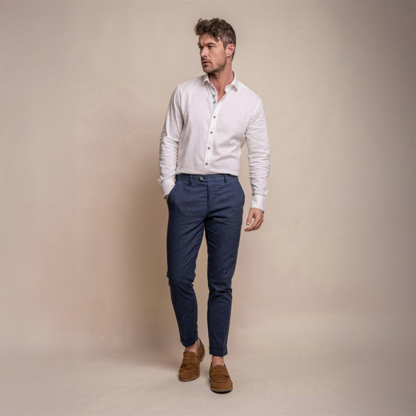 alvari navy trouser front