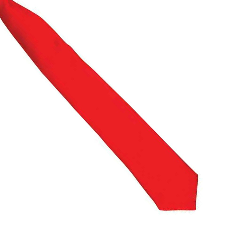 Premier Colours Mens Satin Clip Tie - Strawberry Red