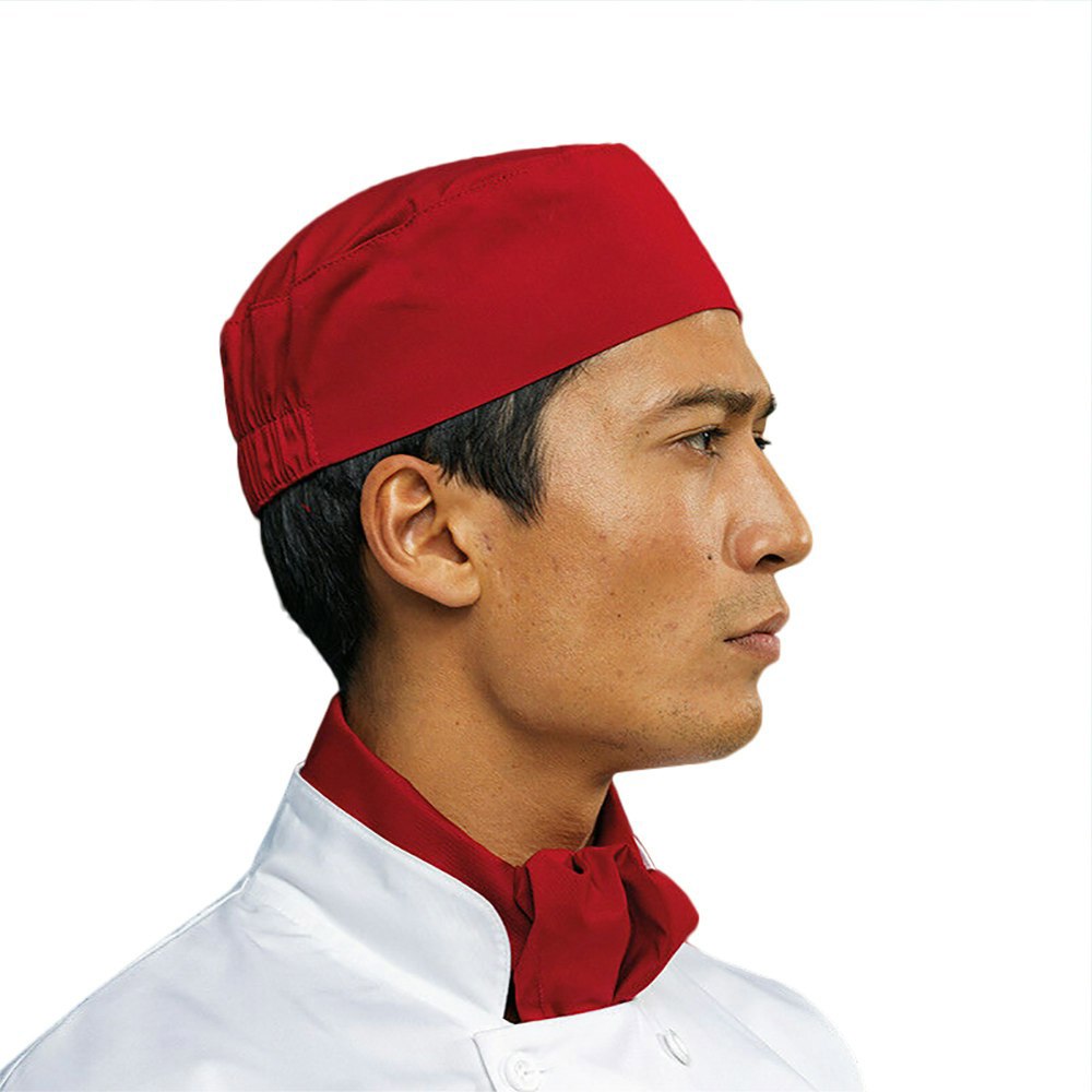 Premier Unisex Chefs Skull Cap - Red