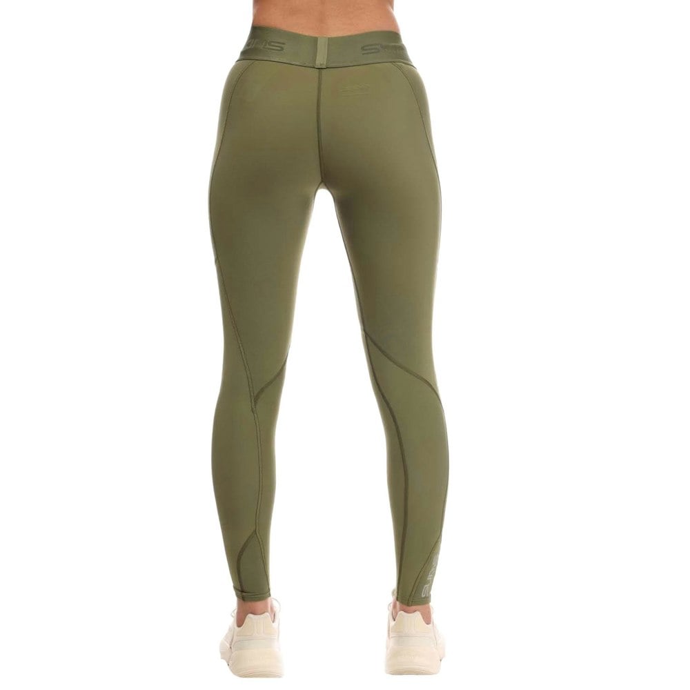 Skins Womens/Ladies Series-3 Thermal Long Leggings - Khaki Green