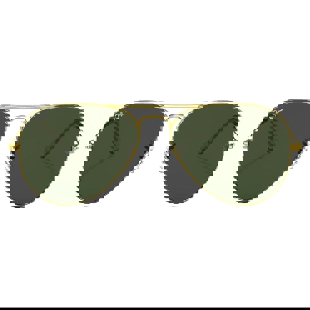 Ray-Ban Aviator Green Lens Gold Sunglasses