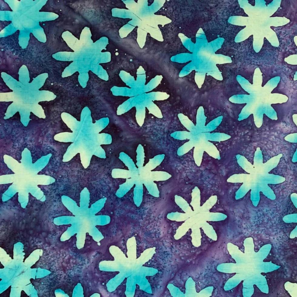 Minerva Cotton Batik Dressmaking & Quilting Fabric per metre, 110cm / 43" Wide - Aqua