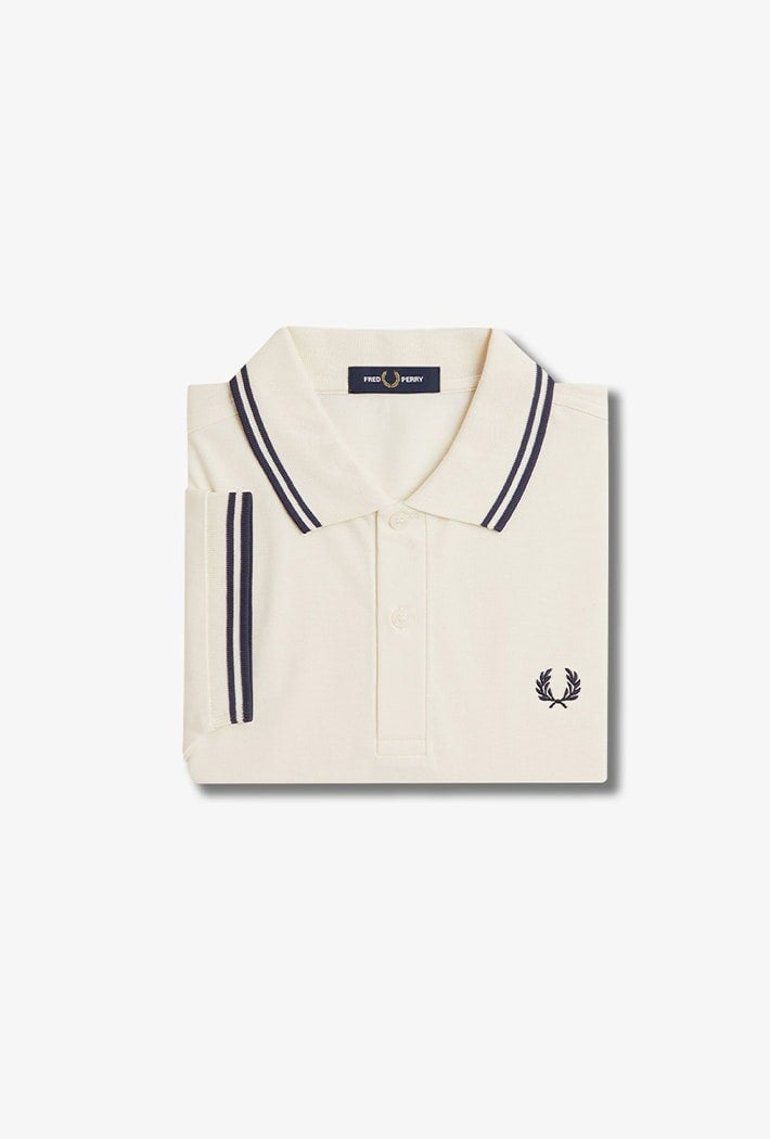 Fred Perry Men's Twin Tipped Polo Shirt - White