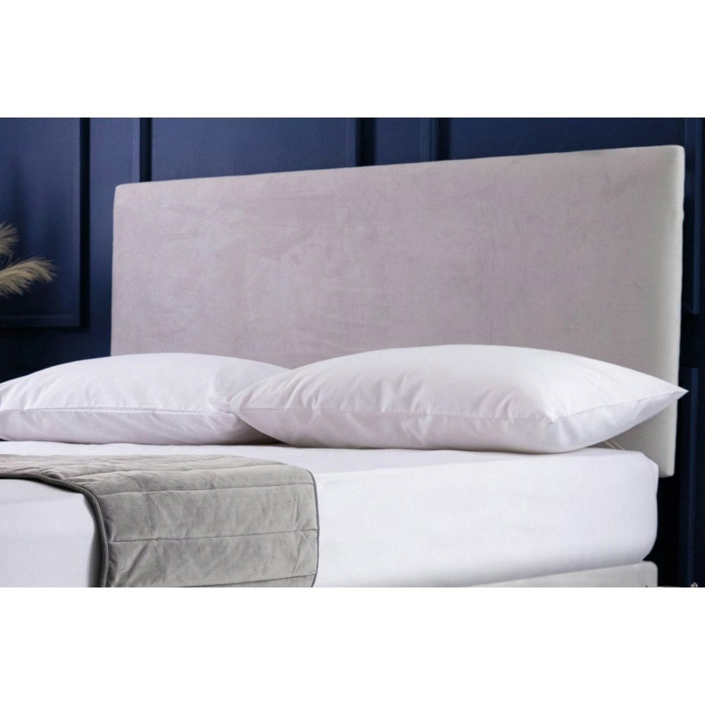 Belledorm Faux Suede Plain Headboard Cover - Cloud