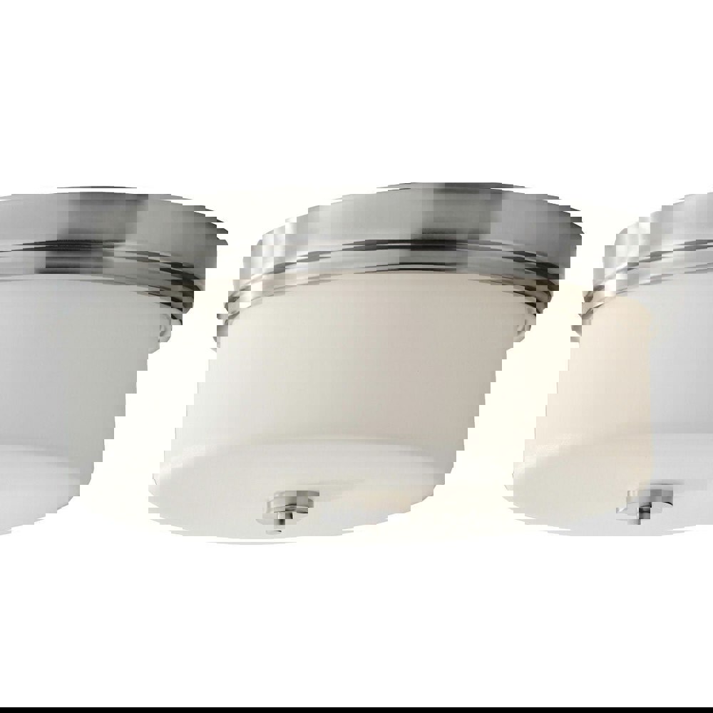 3 Bulb Flush Light Low Ceiling Polished Chrome LED E27 60W Bulb Loops