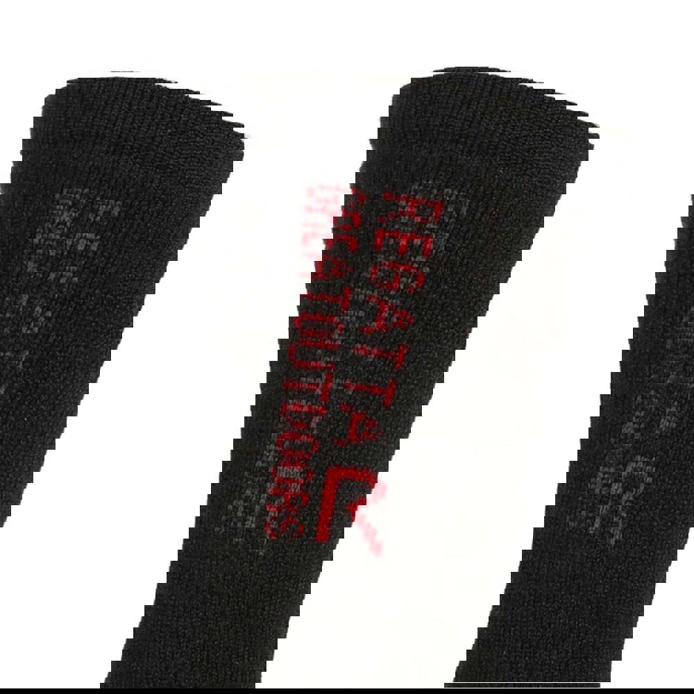 Regatta Unisex Adult Wool Hiking Boot Socks (Pack of 2) - Black/Dark Red