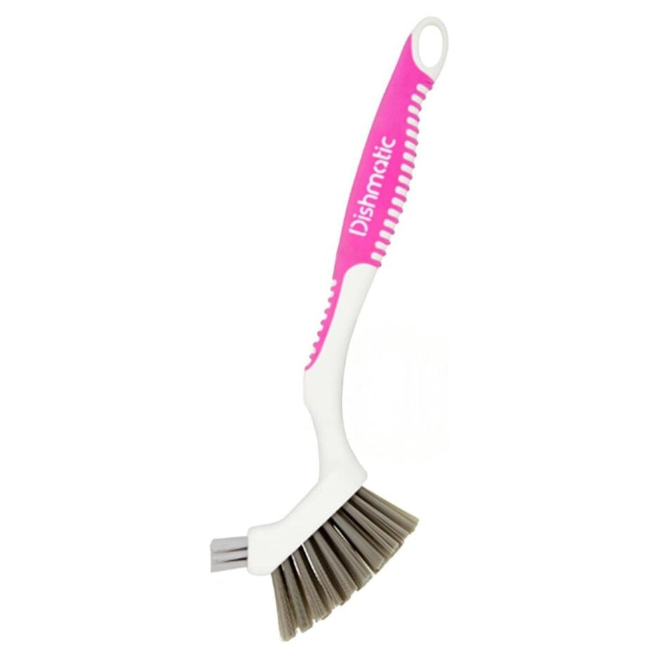 Dishmatic Big Job Washing Up Brush for Kitchen Cleaning, Pink, One Size