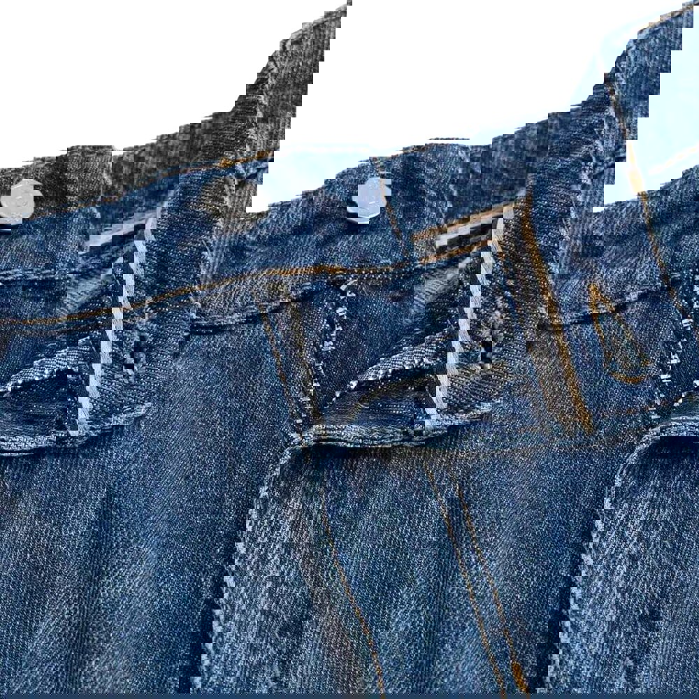 Hugo Boss Womens/Ladies Leather Patch Cropped Straight Jeans - Blue