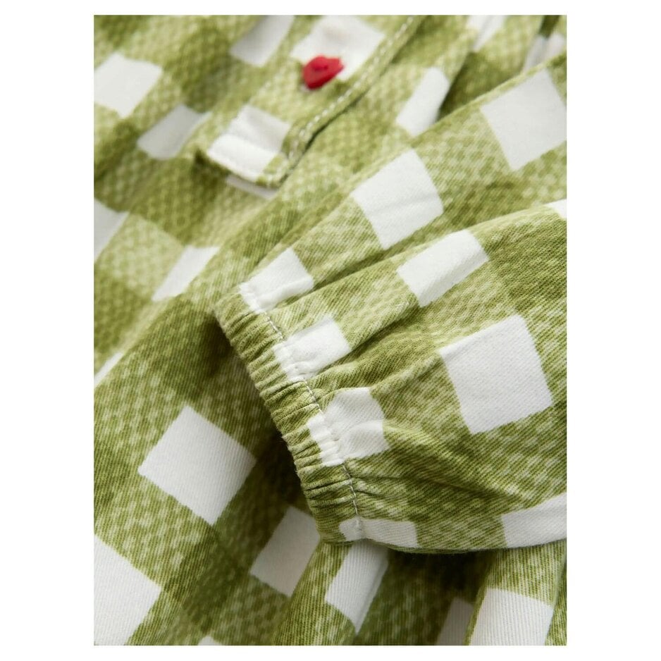 Cath Kidston Girls Embroidered Collared Dress - Green