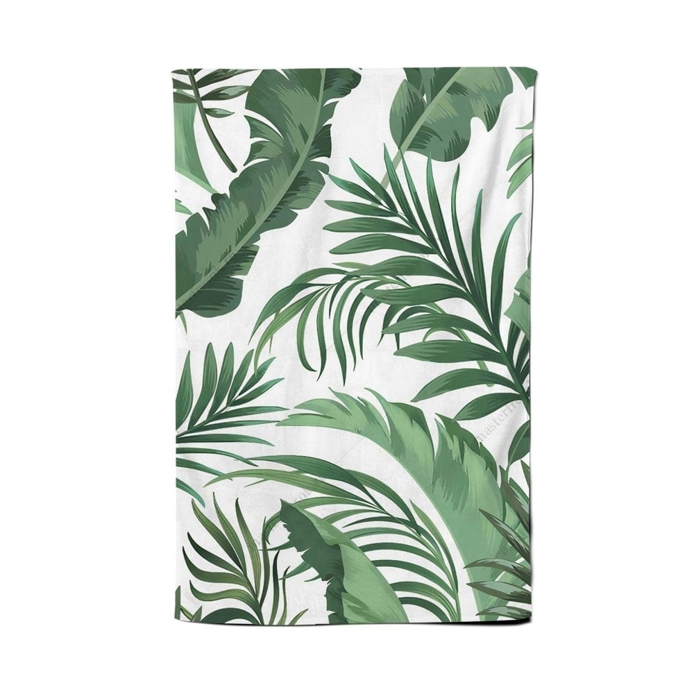 Warren Reed Trendy Tropical Leaves Tea Towel
