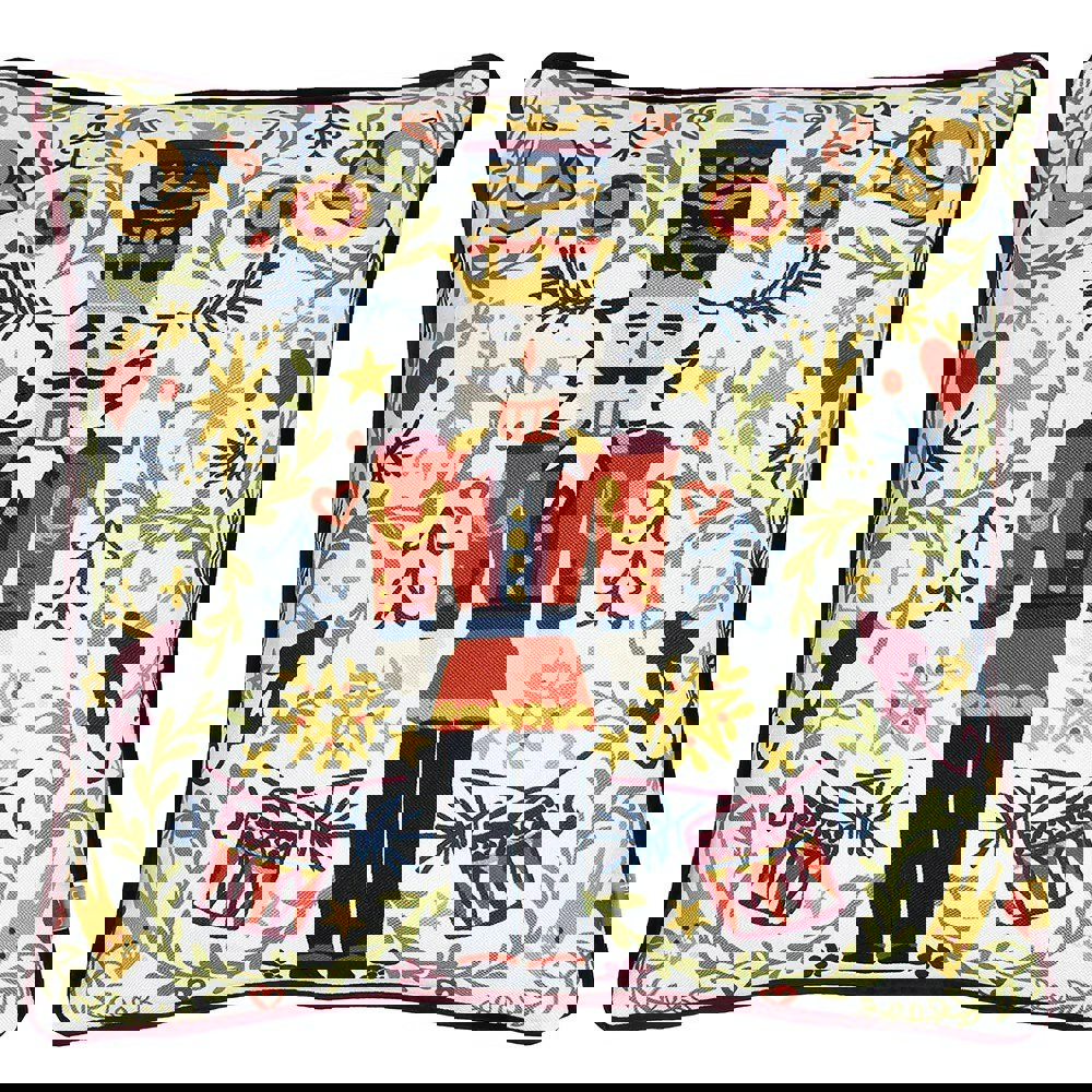 Furn Nutcracker Christmas Cushion Cover - Multicoloured
