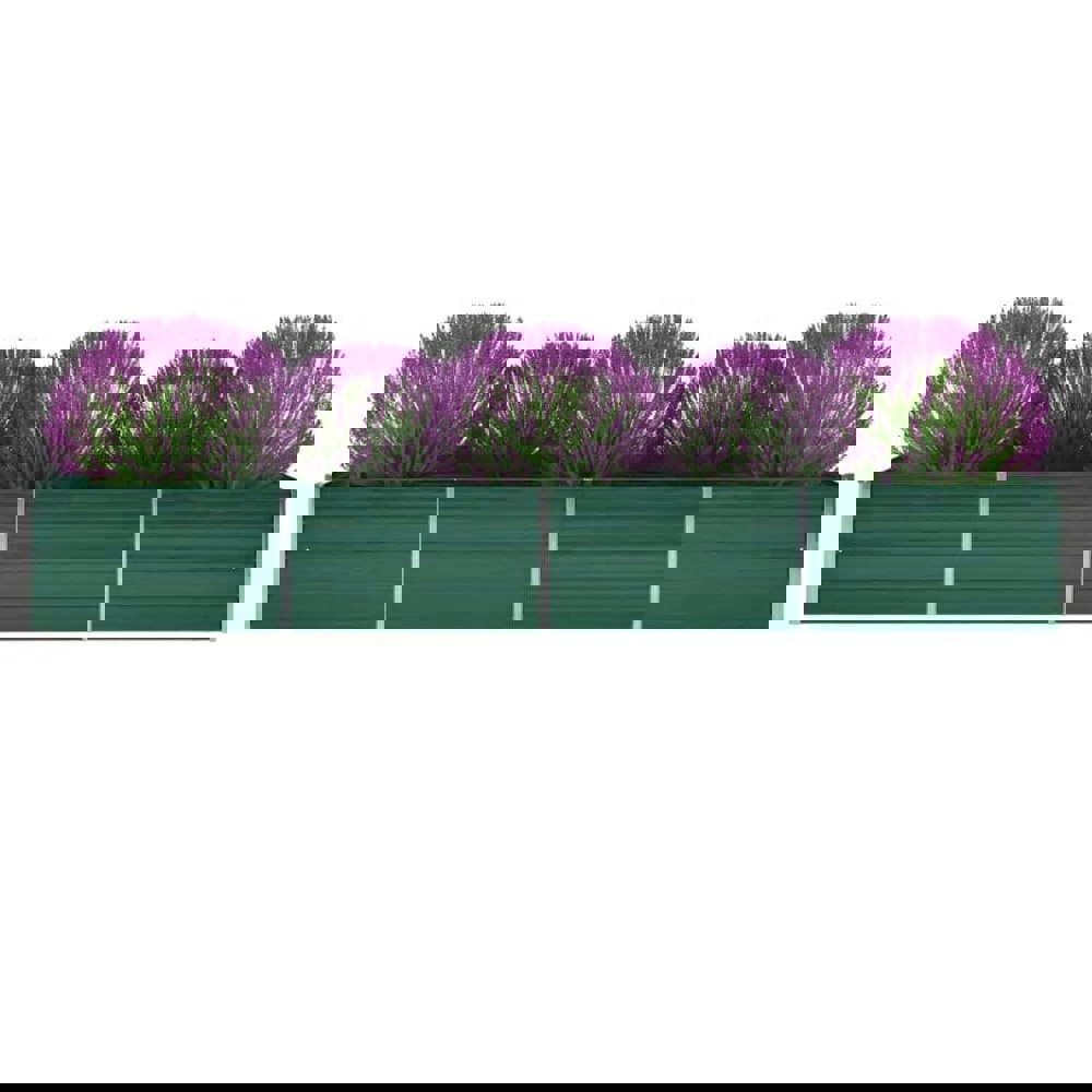 Berkfield Garden Raised Bed Galvanised Steel 320x80x45 cm Green