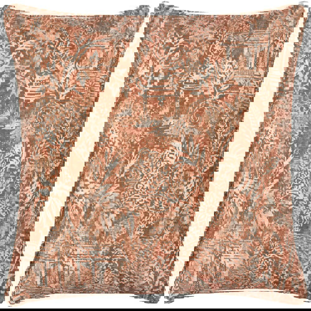 Wylder Chenille Bengal Tiger Cushion Cover - Amber