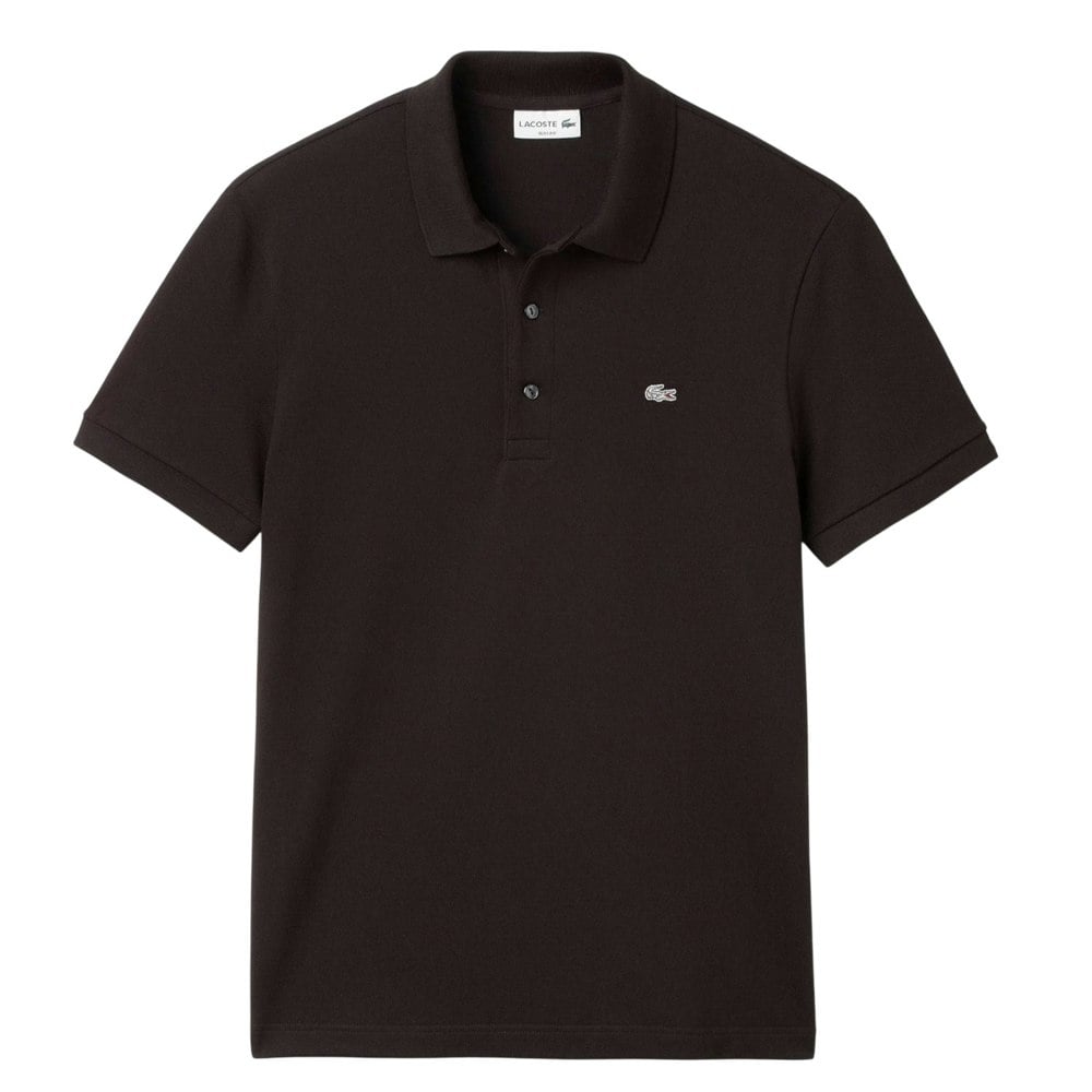 Lacoste Mens Piqué Stretch Slim Polo Shirt - Black