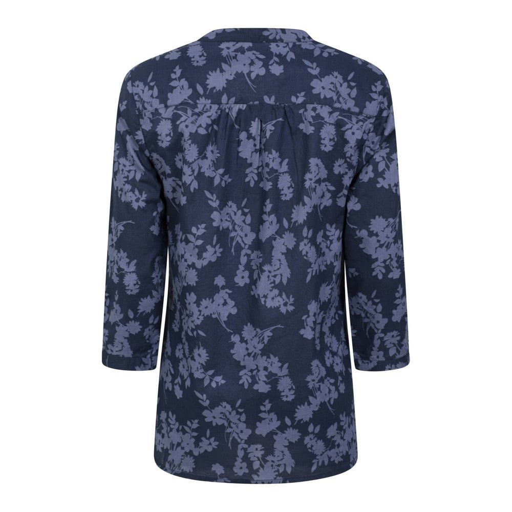 Mountain Warehouse Women's Petra Floral 3/4 Sleeve Shirt - Navy