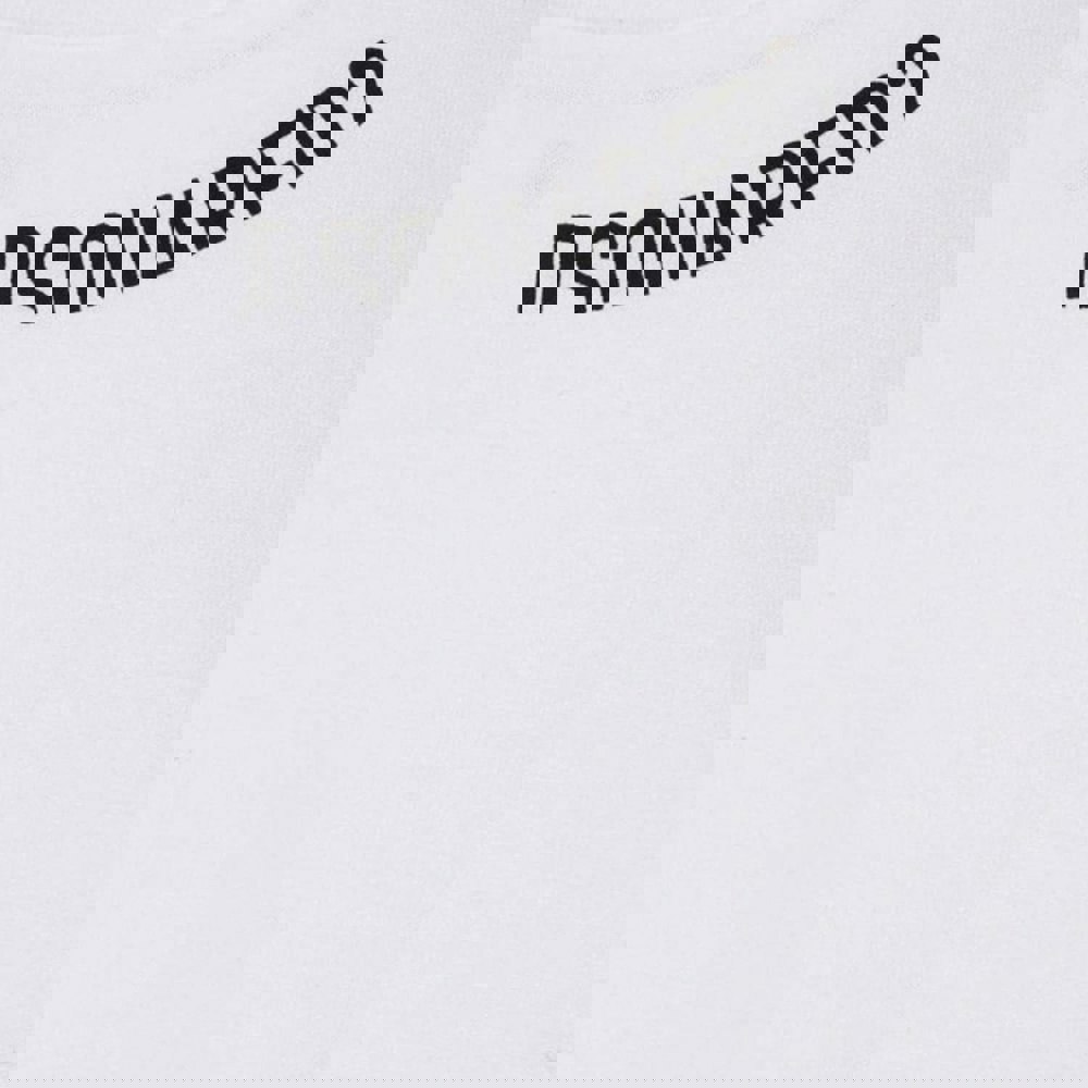Dsquared2 Cool Fit Logo Around Collar White T-Shirt XXL