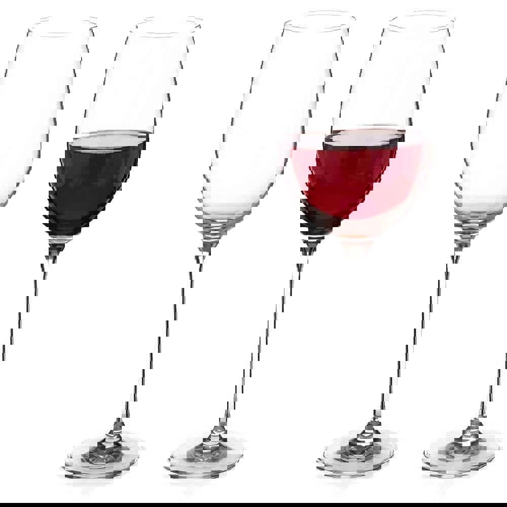 Diamante Moda Crystal Red Wine Glasses - Set of 2