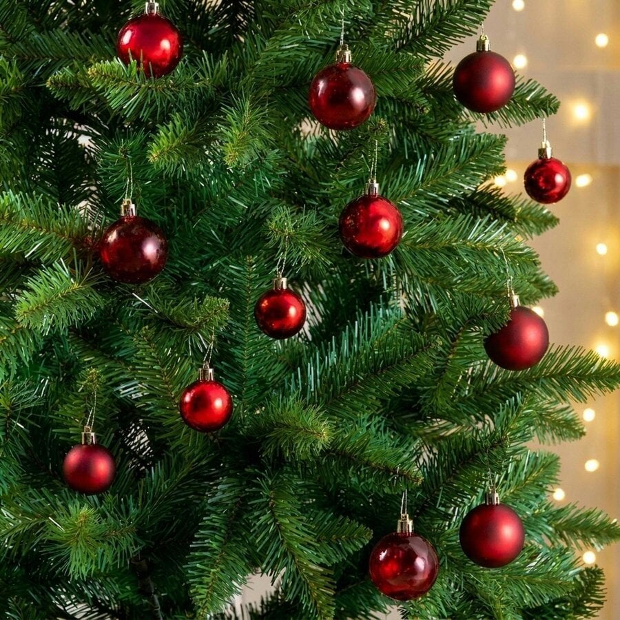 Garden Greatness Mixed Size Small Christmas Baubles 100 Pack