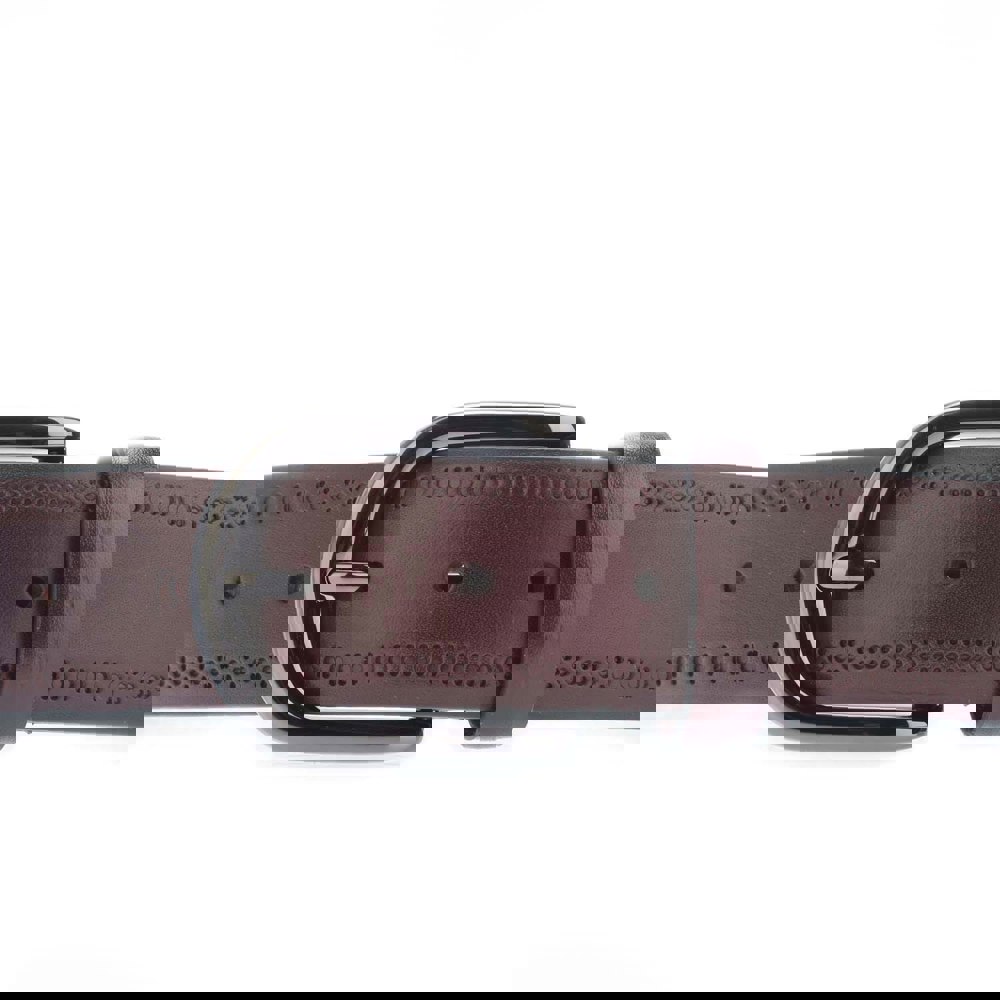Ted Baker Picolt Brogue Detailing Bovine Leather Belt - Red