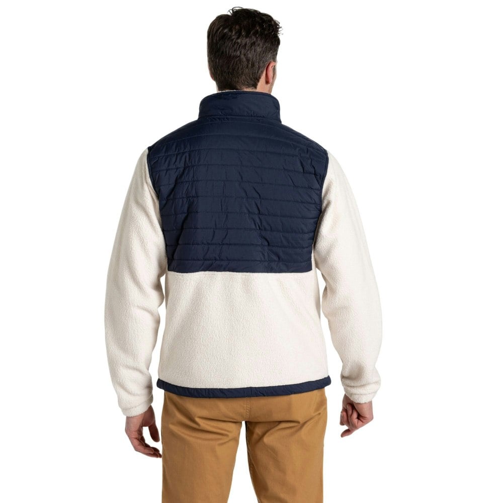 Craghoppers Mens Montadale Colour Block Insulated Hybrid Jacket - Ecru/Blue Navy