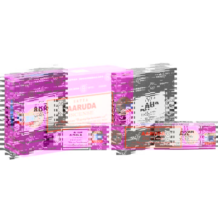 Serano Set of 12 Packets of Aaruda Incense Sticks by Satya
