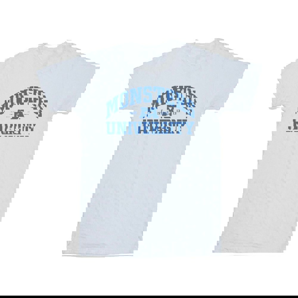 Disney Mens Monsters University Logo T-Shirt - White
