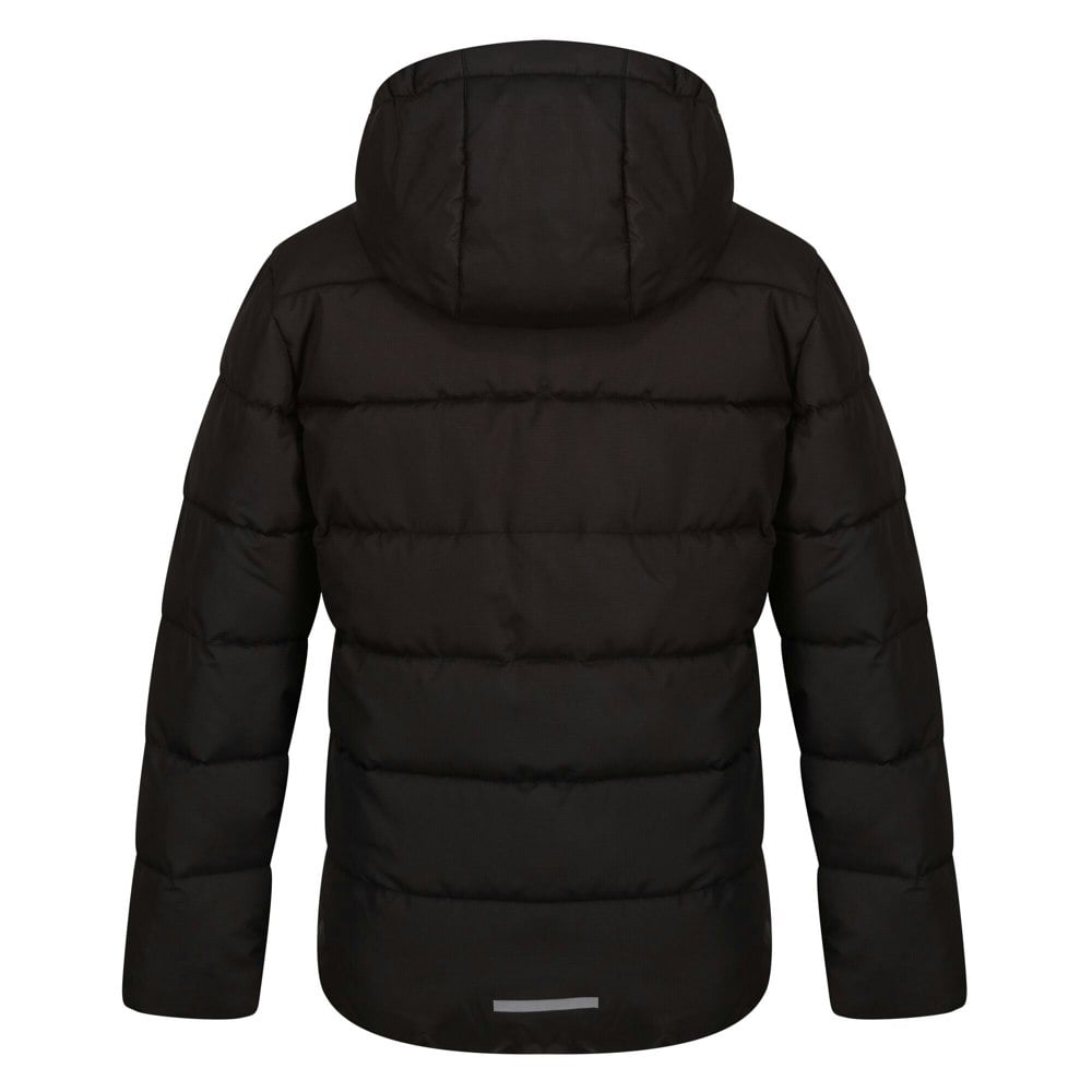 Regatta Boy's Thermal Padded Jacket - Black/Classic Red