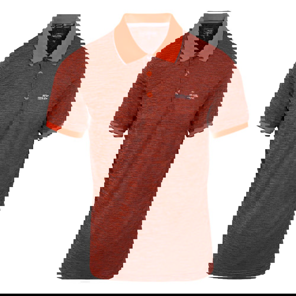 Regatta Mens Remex II Polo Shirt - Tangerine Tango