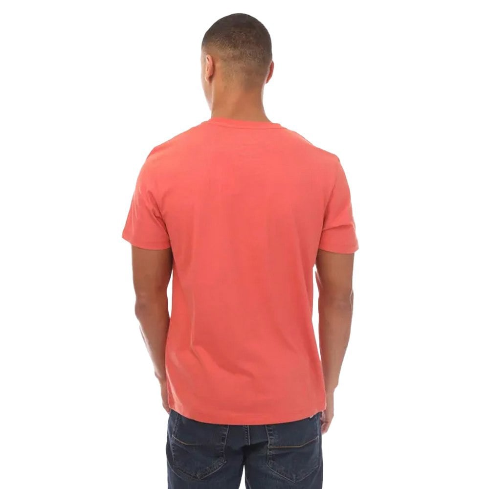 Timberland Mens Kennebec River Tree Logo T-Shirt - Coral
