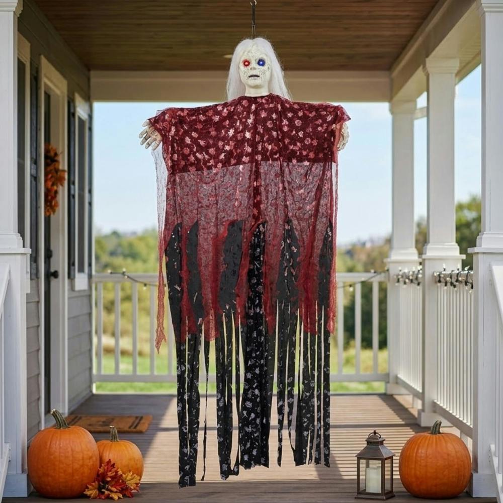 Garden Greatness Hanging Light Up Zombie Ghost Halloween