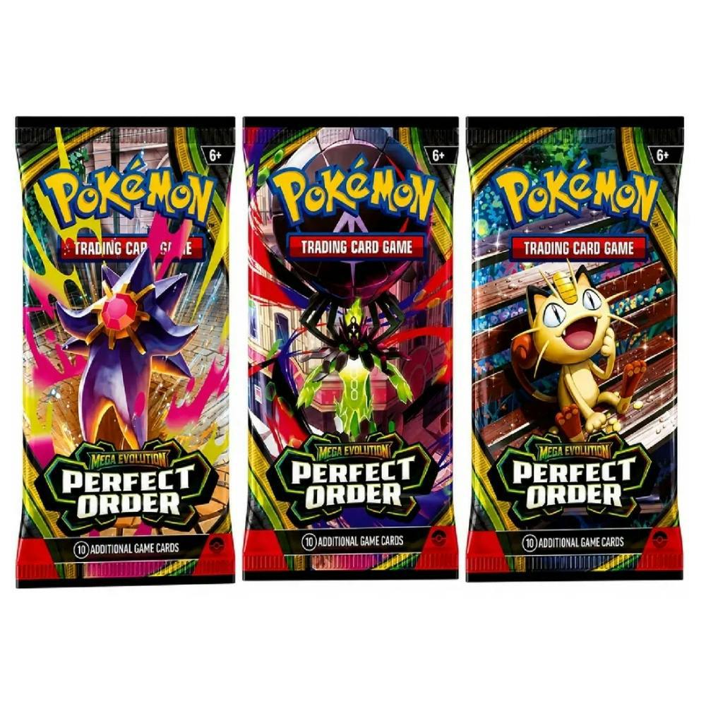 Pokemon Mega Evolution Perfect Order 3 pack - English