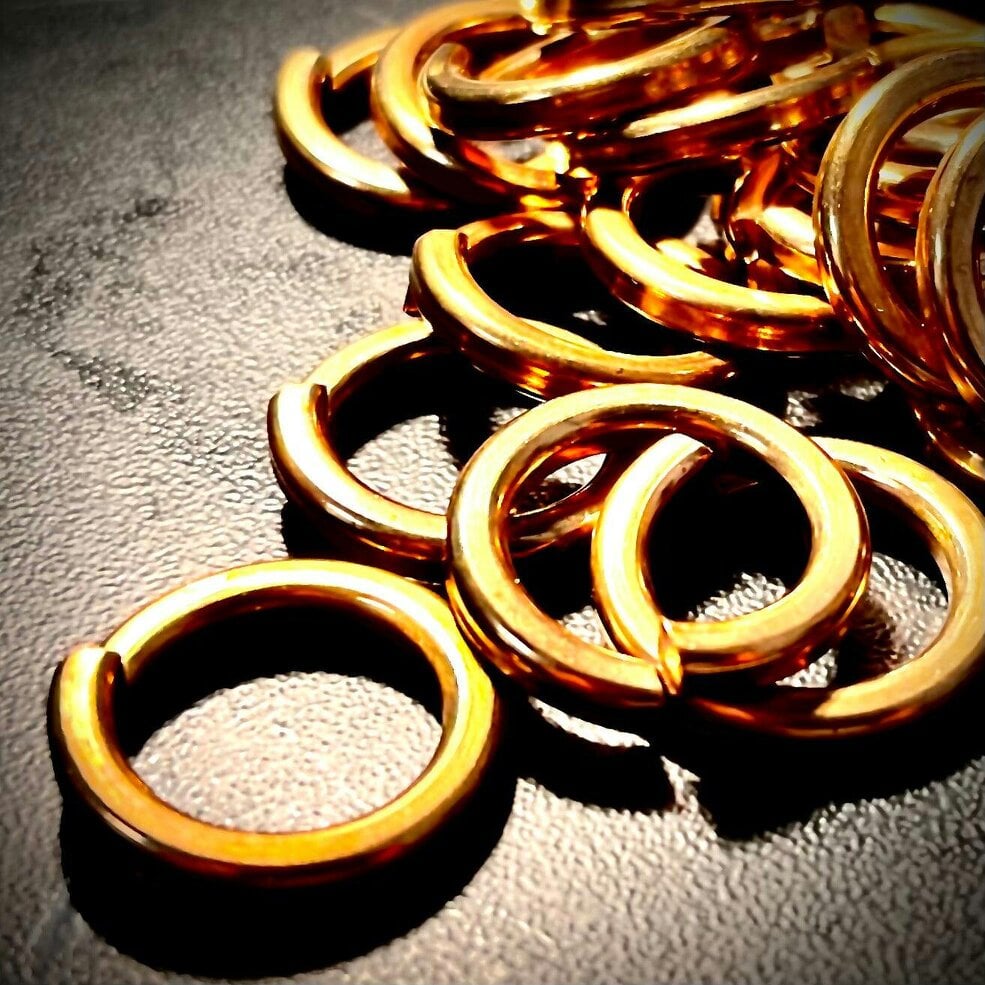 Fixaball M8 Split Spring Lock Washers Square Brass Phosphor Bronze