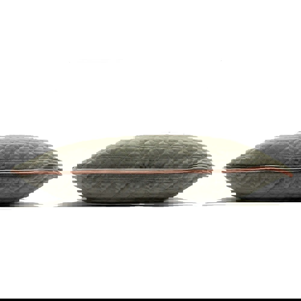 Riva Home Quartz Cushion Cover with Geometric Diamond Design - Charcoal Grey/Blush Pink