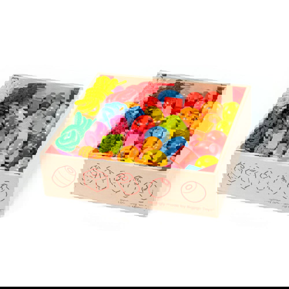 Bigjigs Toys Crate of Lacing Beads