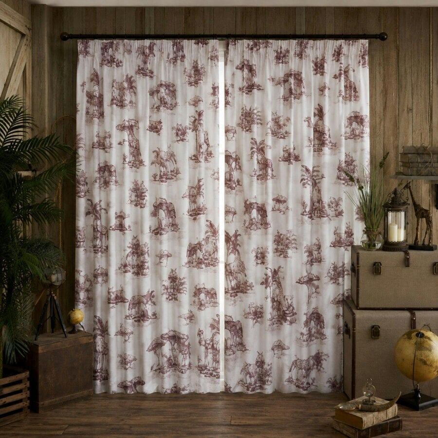 Smart Living Safari Curtain - Beige - 66"x72"
