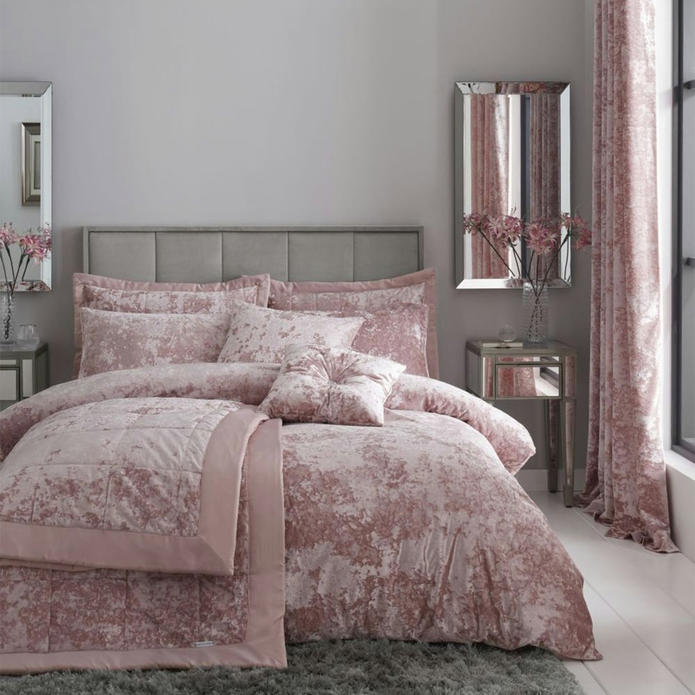 Catherine Lansfield Crushed Velvet Duvet Cover Set