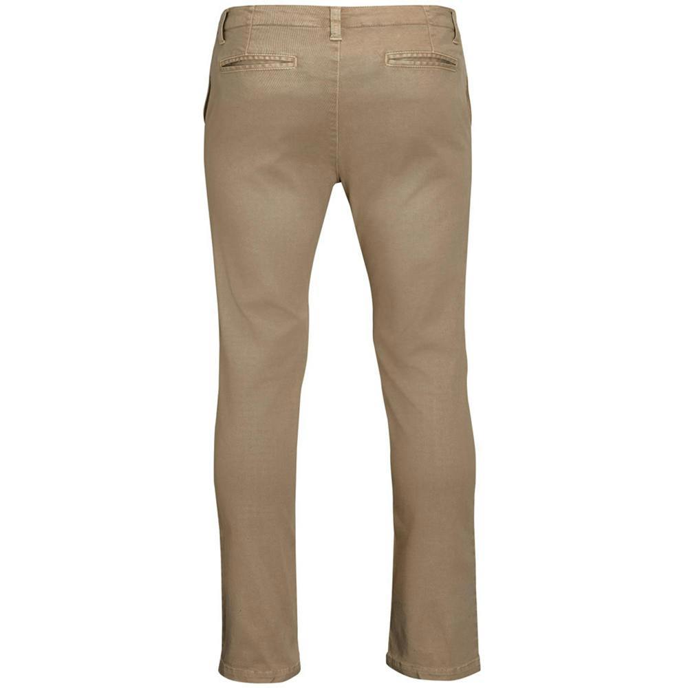 SOLS Mens Jules Chino Trousers - Chestnut